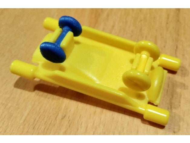 playtive krankenwagen ersatzteil achse zu patiententrage 3D print model - Mito3D