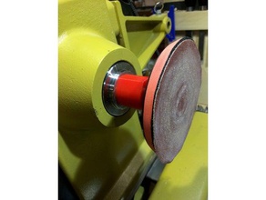 woodturning sanding pad adaptor lathe m33 3d print model - Mito3D