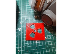 nucleare stencil aerografo 3d print model - Mito3D