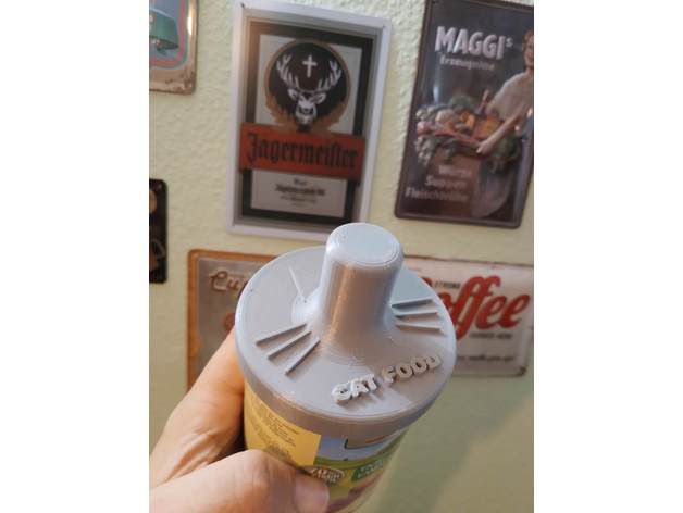 mac 400g alimento di gatto coperchio cat cibo per gatti i 3D print model - Mito3D