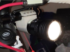 Konvoi m3-Taschenlampe Halter für xiaomi m365 Fahrrad Taschenlampe 3d print model - Mito3D
