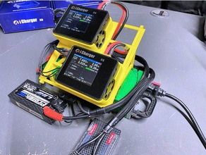dual icharger x6 titolare batteria porta lipo radio controllo controllato 3d print model - Mito3D