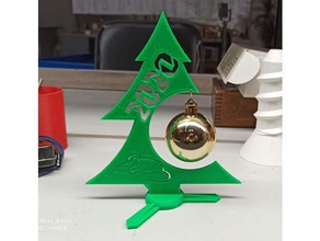 new year tree 3d print model - Mito3D
