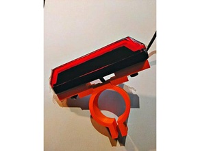 cycle saddle post light mount 3d print model - Mito3D