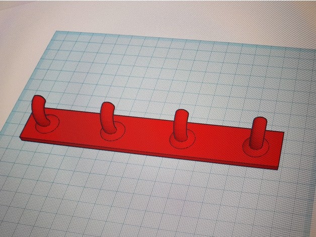 b rstenhalter haken aufh dedo k che cozinha gancho de cabide aufh&auml b&uuml rste a k&uuml 3D print model - Mito3D