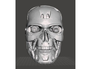 working t800 skull terminator 3d print model - Mito3D