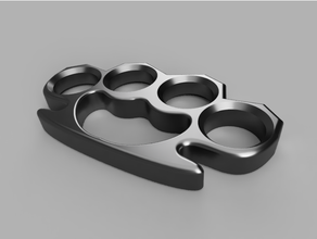 knuckle duster keychain trinket brass knuckles keychains 3d print model - Mito3D