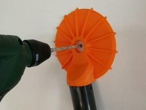 aspirador de pó broca adaptador 35mm remix limpeza a perfuração vácuo 3d print model - Mito3D