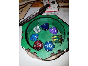 7 sided dice box 3d print model - Mito3D