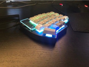 lily58 case mechanical keyboard ortholinear 3d print model - Mito3D