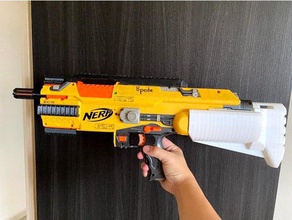 nerf stampede nuovo stock smg 3d print model - Mito3D