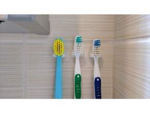 toothbrush holder bathroom accessories hanger hook 3d print model - Mito3D