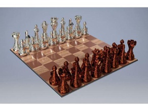 pièces d'échecs les échecs 3d print model - Mito3D