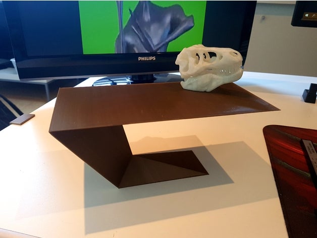 furtif moniteur de montage stand bureau le socle du la contremarche 3D print model - Mito3D