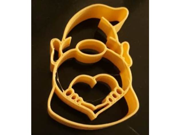 cortante galletas duende cortador de biscoito gnomo cookie cortagalletas o gnome &ntilde omo scanner 3D print model - Mito3D