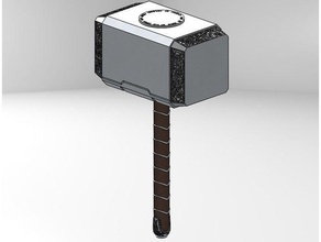 mjolnir - le marteau de thor version mise à jour 3d print model - Mito3D