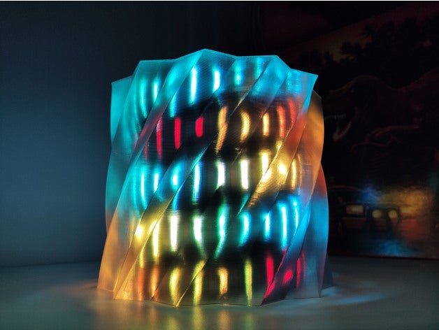 spiralized led-Streifen-Lampe Lampe led-Lampen led-Streifen Spirale 3D print model - Mito3D