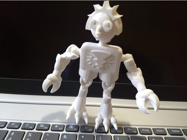 klicket v5 - klaws kryptid aksiyon figürü tavuk pençeleri cryptid dinozor bebek şekil canavar poz verebiliyor sürüngen robot 3D print model - Mito3D