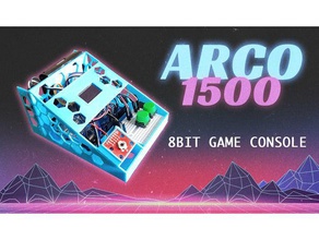 arco1500 - diy-retro-8-bit-Spiel-Konsole diy Spiel Spiel-Konsole video-Spiel 3d print model - Mito3D