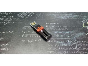 Tunç flash kutusu usb bellek kaydırma İlk Çağı flashdisk Milli Eğitim Bakanlığı kaymak stick 3d print model - Mito3D