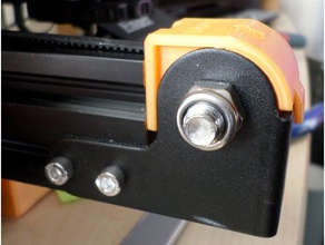 ender 3 einfacher umlenkschutz creality ray kapak zahnriemenschutz 3d print model - Mito3D