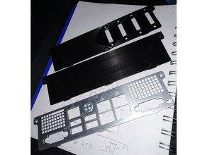 supermicro cse-815 server io shield blank fusion360 fusion 360 step 3d print model - Mito3D