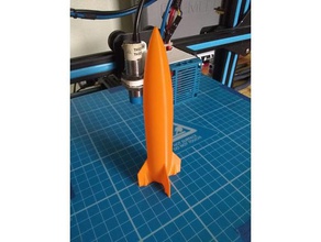 single-perimeter rocket fixed & remixed calibration test toy vase mode 3d print model - Mito3D