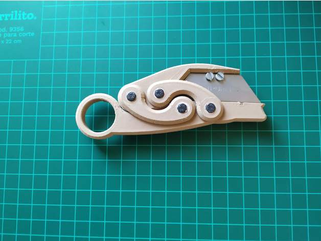 karambit con 8 mm de imanes mariposa cuchillo contraataque csgo el m3 tuerca tornillo imán magnético hoja afeitar maquinilla titular stanley 3D print model - Mito3D