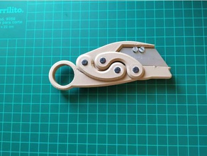 karambit whit 8mm magnets butterfly knife counterstrike csgo m3 nut screw magnet magnetic razor blade holder stanley 3d print model - Mito3D