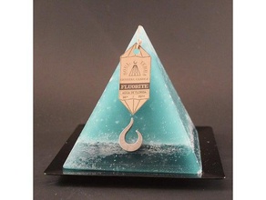 pyramid candle mold 10x10x10 candles fire gift simple template 3d print model - Mito3D