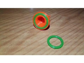 sigillante ugello della cartuccia o-ring 3d print model - Mito3D