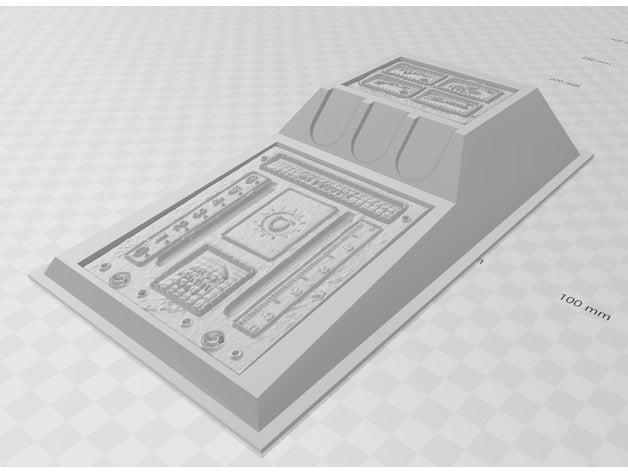 starquest espace croisade 3d empilables console unité juicedcustoms 28mm de l'espace la dessus table 3D print model - Mito3D