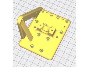aneta8 e3dv6 mount wbelt holes 3d print model - Mito3D