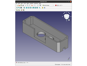 18650 battery holder created freecad 3d print model - Mito3D