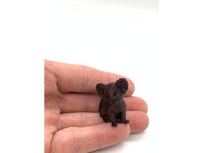 koala basso ish poli austrailia orso il low poly poligono 3d print model - Mito3D