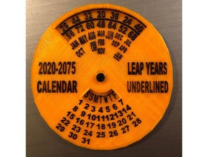 56 Jahres-Kalender Kalender Schreibtisch office versorgt - Organisation 3d print model - Mito3D