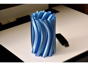 vaso 90 contenitore matita titolare spirale il 3d print model - Mito3D