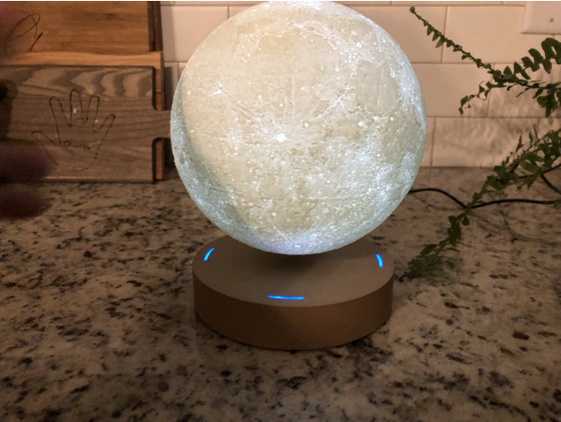 magnética de levitação lua lâmpada 3D print model - Mito3D