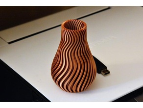 vase 92 v1 container Bleistift-Halter spiral 3d print model - Mito3D