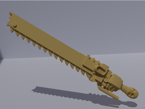 chainsword bit chain sword imperium melee space marine warhammer 40k 3d print model - Mito3D