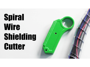 spiral-Draht-Abschirmung cutter Schnur - Organisation tools Draht 3d print model - Mito3D