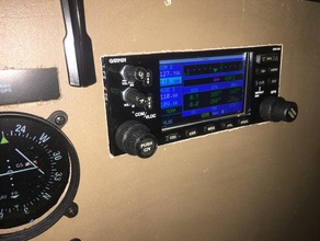 gns430 sim remixed cessna 172 home cockpit navigator 3d print model - Mito3D