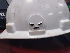 angry hard hat inserire 3d print model - Mito3D