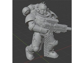 reiverwolfi in miniatura warhammer 40k lupo 3d print model - Mito3D