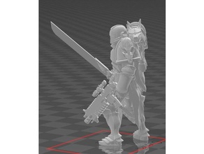 wolfi marinha sw espaço spacewolves space marine espada lobo 3d print model - Mito3D