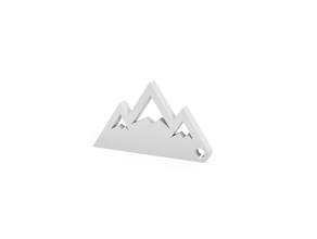 montagna portachiavi keychain mountain 3d print model - Mito3D