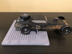 pinewood derby center gravity scale car 3d print model - Mito3D