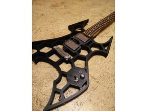 metalhonycombzander guitar 3d print model - Mito3D