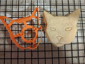 kitty cutter cat cookie cookiecutter i animale domestico gli animali domestici 3d print model - Mito3D