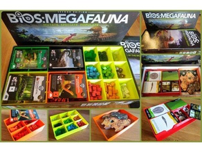 bios da megafauna organizador boardgame boardgames boardgamesinlay insere eklund embutimento inserir o 3d print model - Mito3D